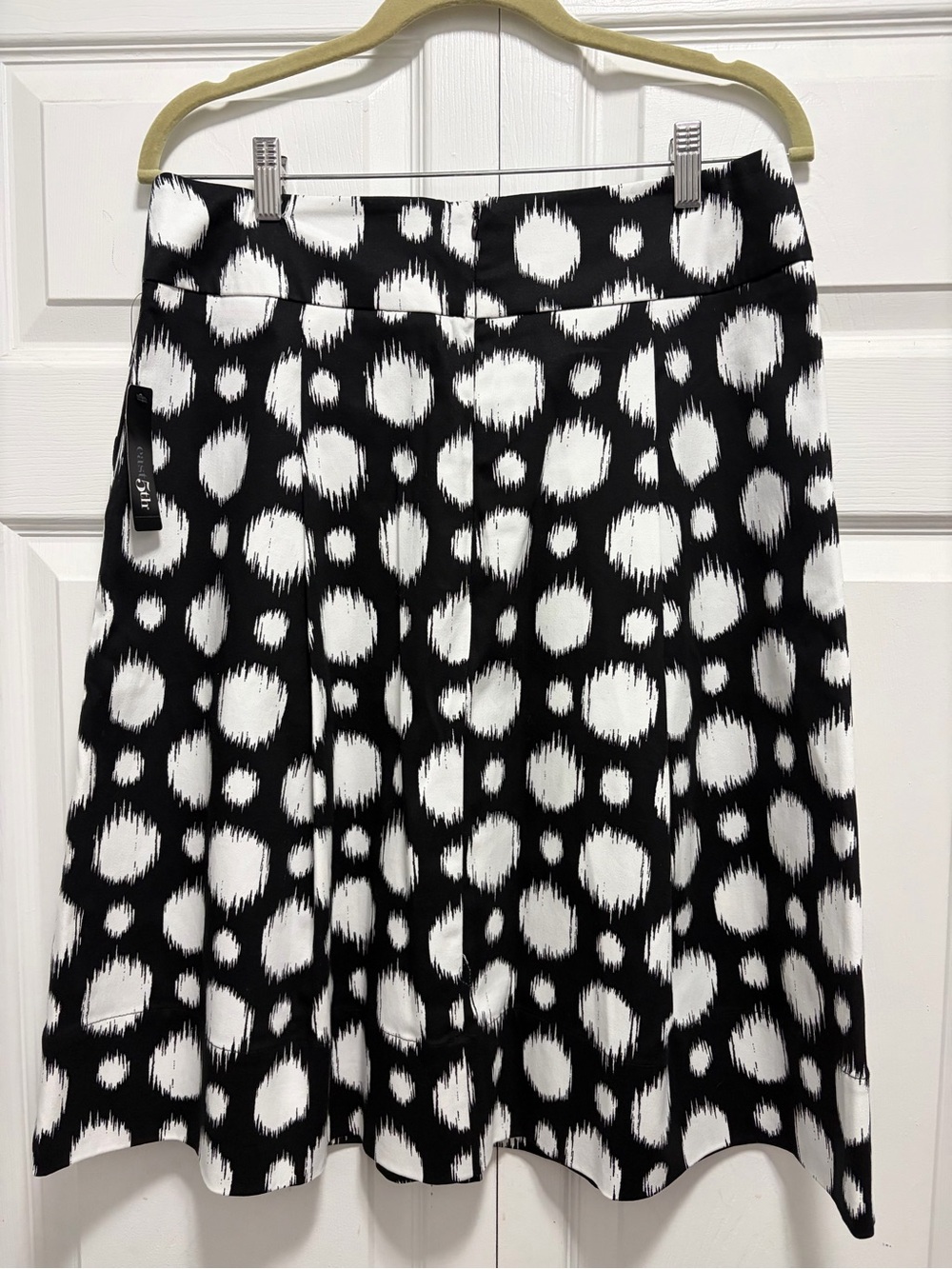 East 5th Black and White Spot A-Line Skirt NWT 12 - Picture 9 of 11